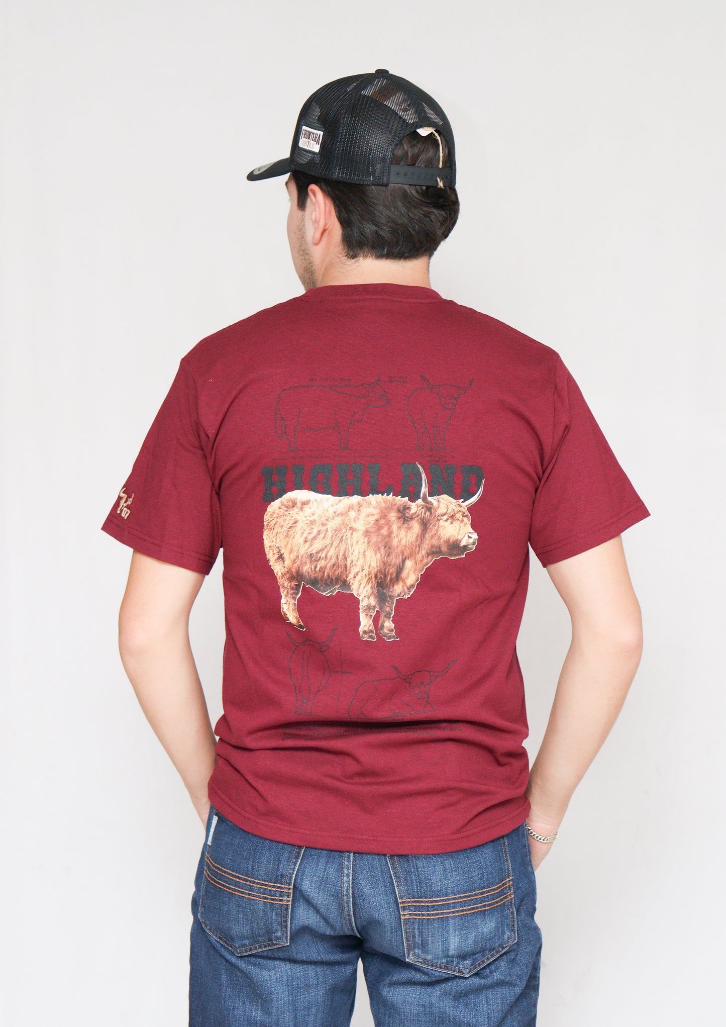 Playera Highland doble estampado