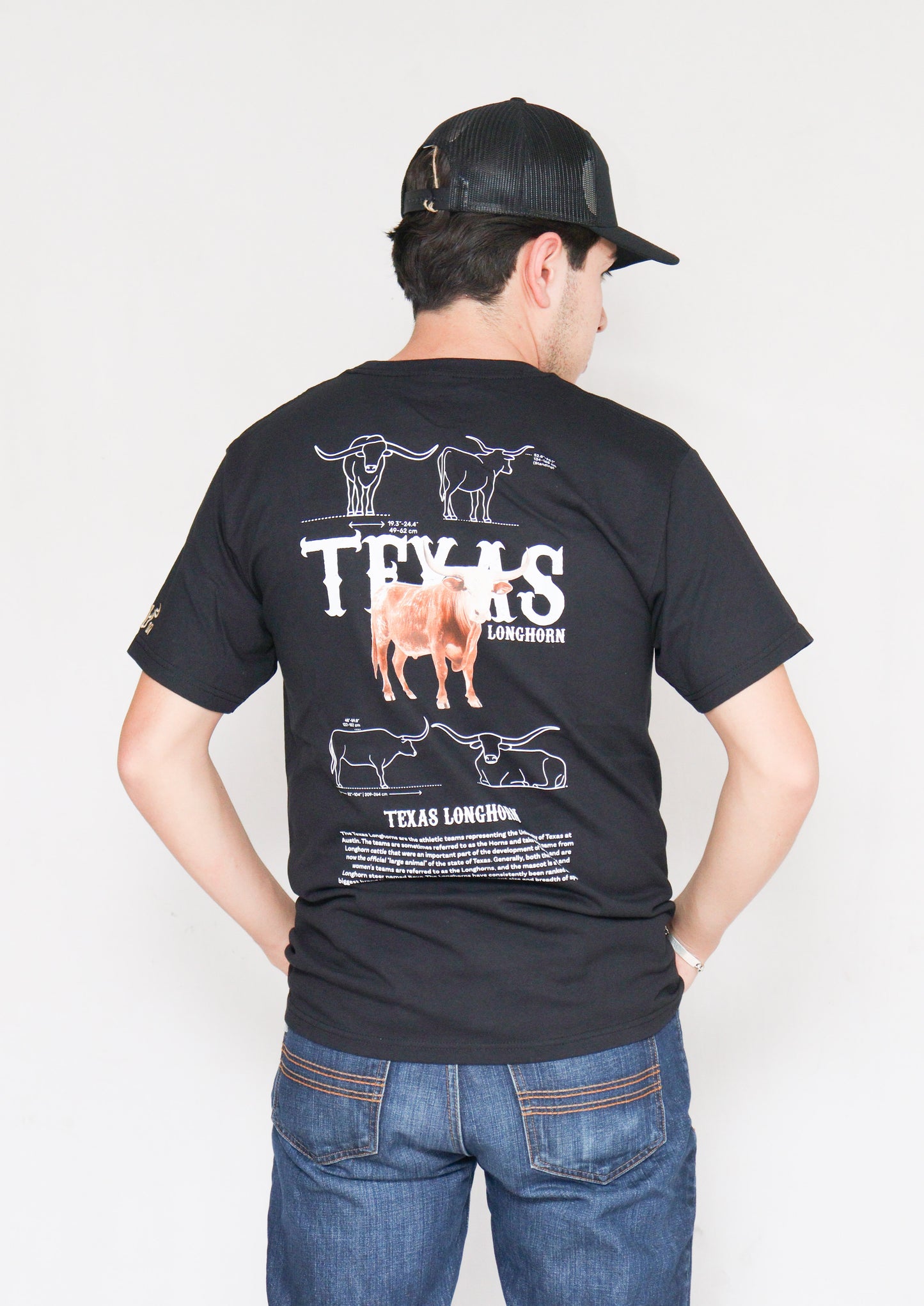 Playera Texas Longhorn Doble Estampado