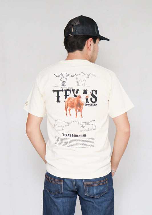 Playera Texas Longhorn Doble Estampado