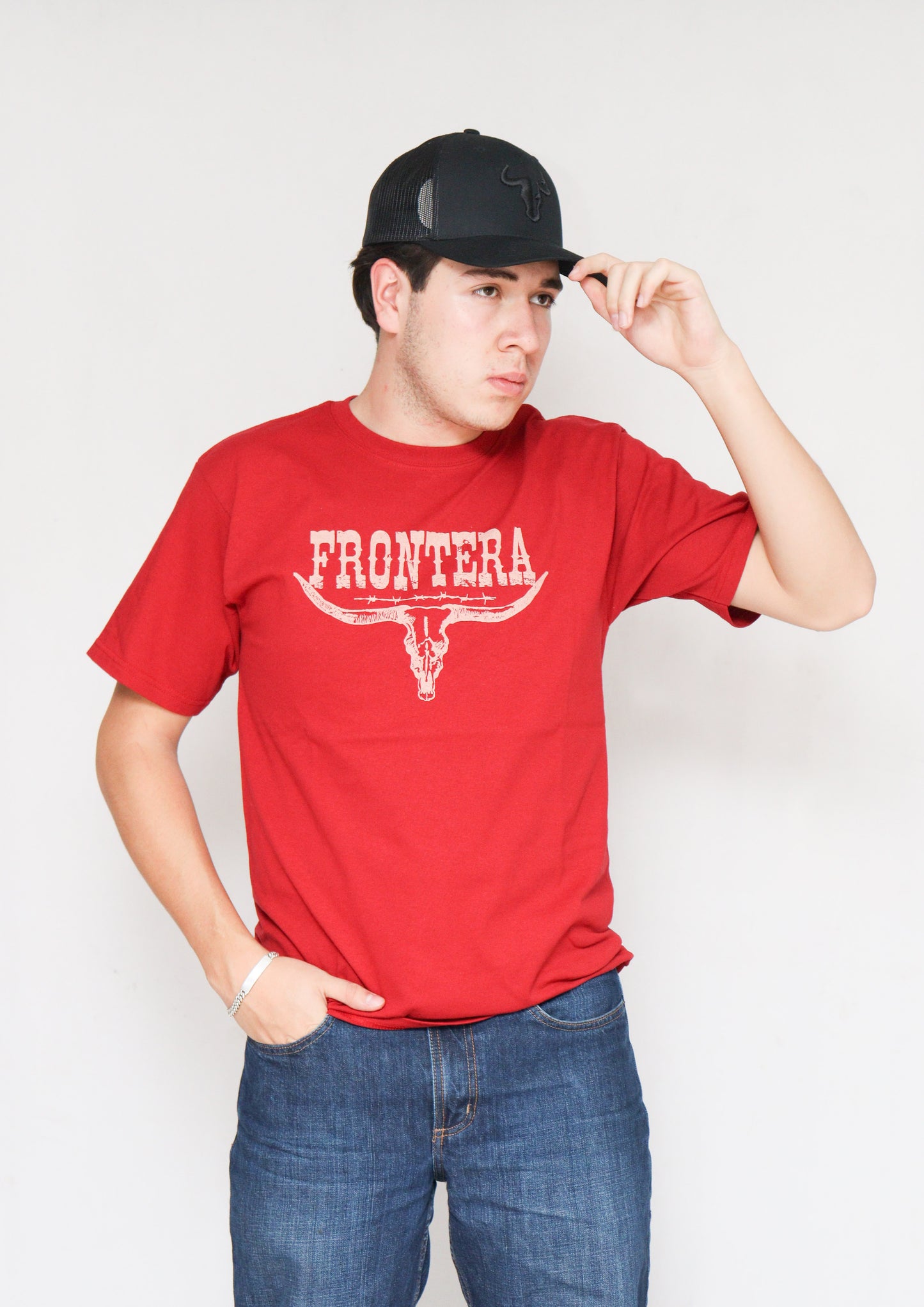 Playera Frontera Doble Estampado