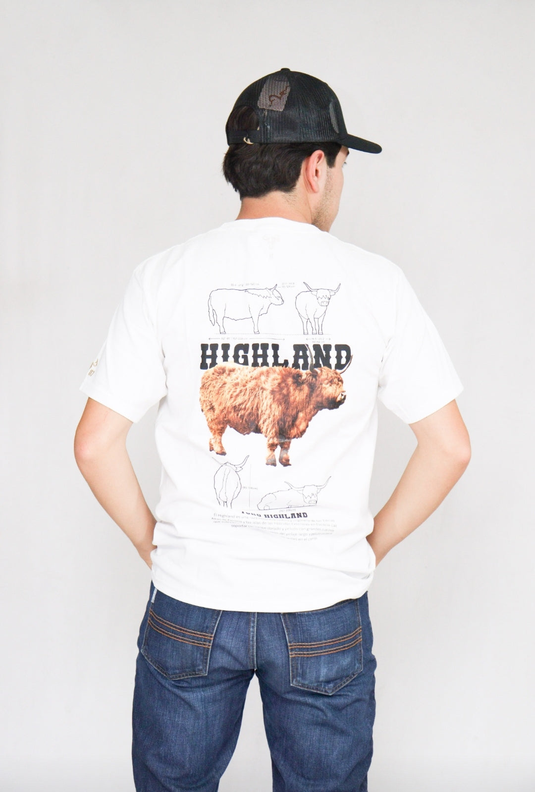 Playera Highland doble estampado