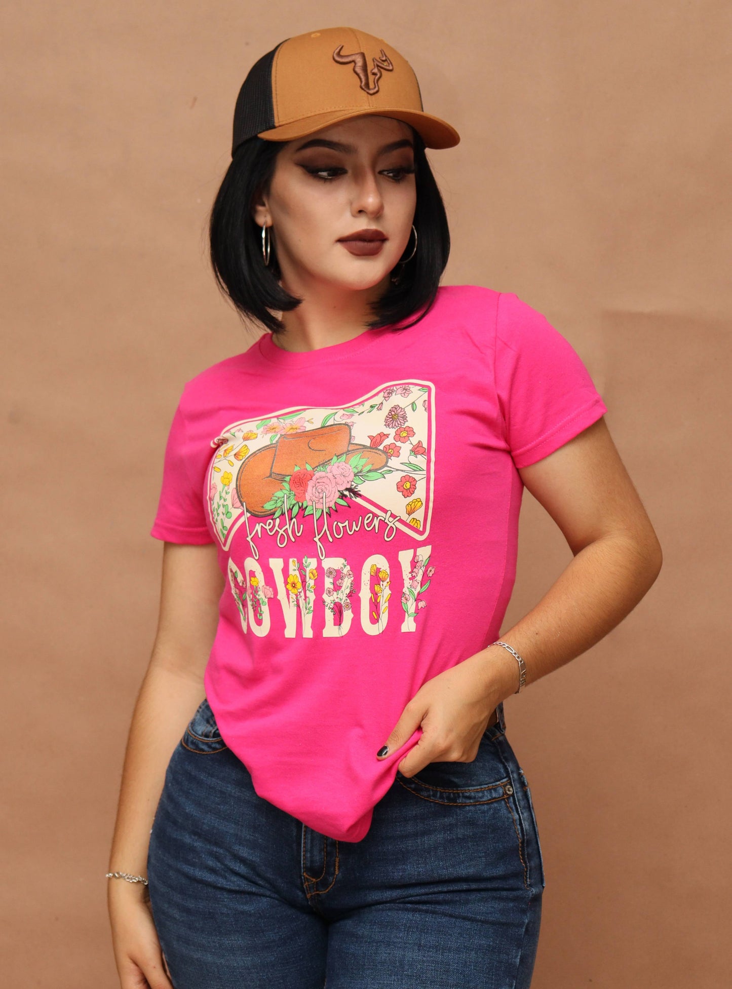 Playera Cowboy Flores