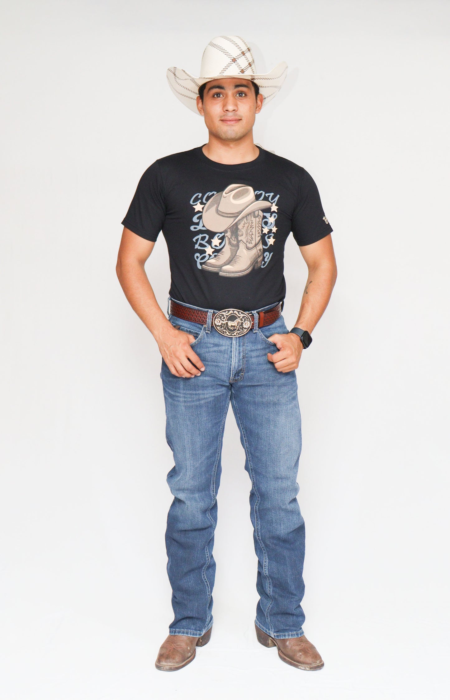 Playera Texana y botas