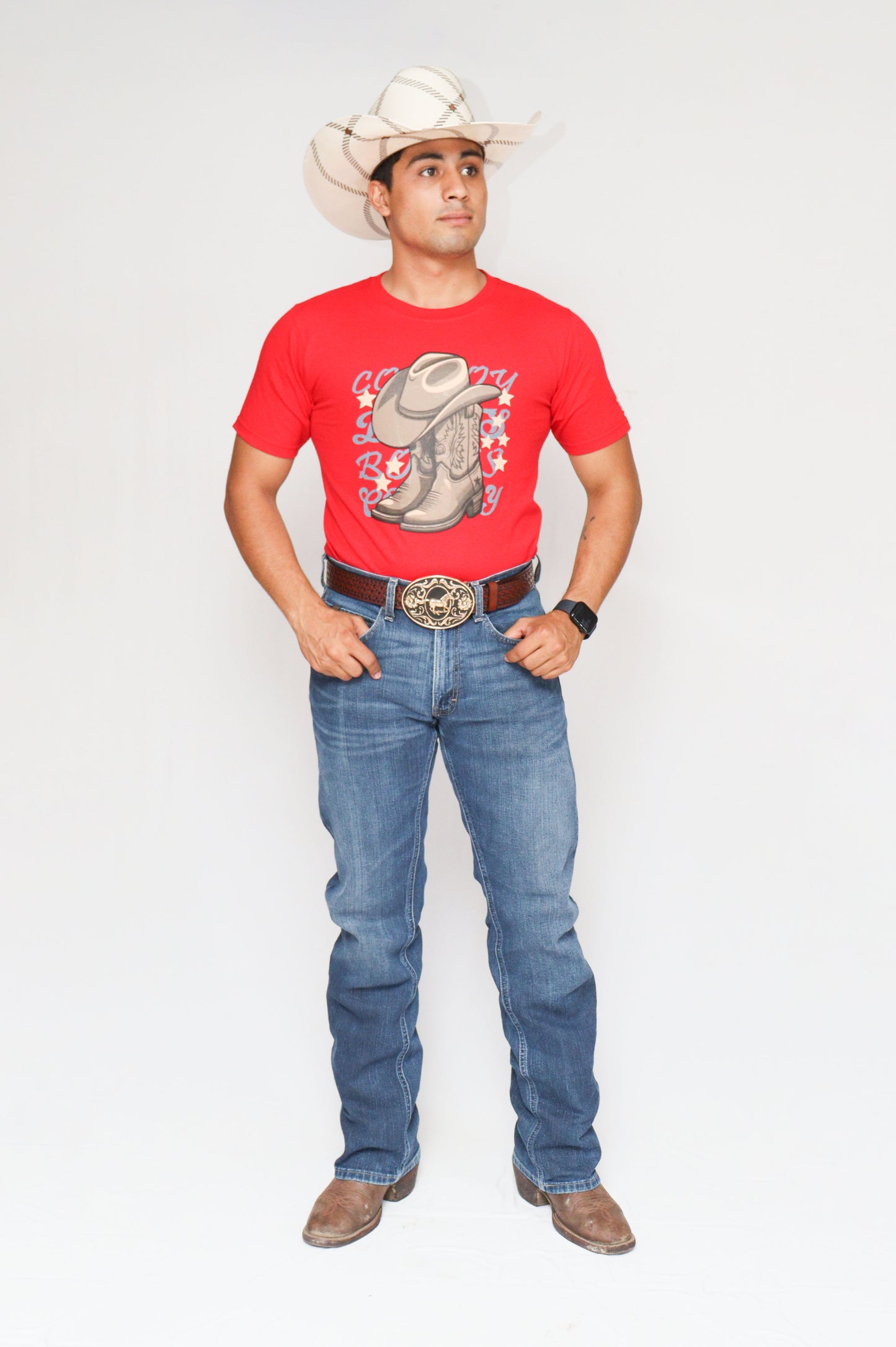 Playera Texana y botas