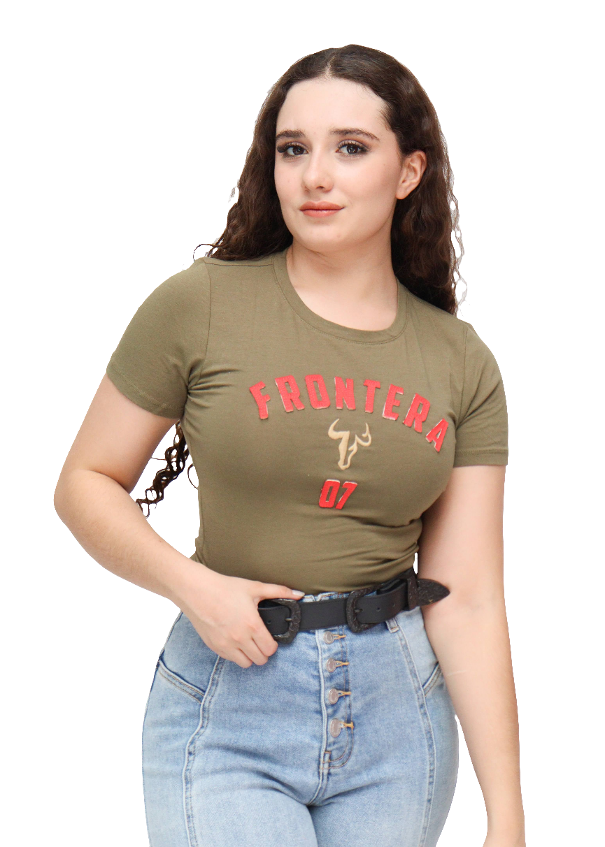 Playera Frontera Bordada