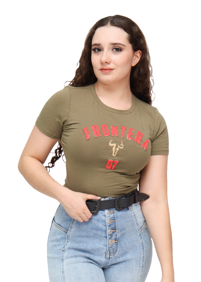 Playera Frontera Bordada